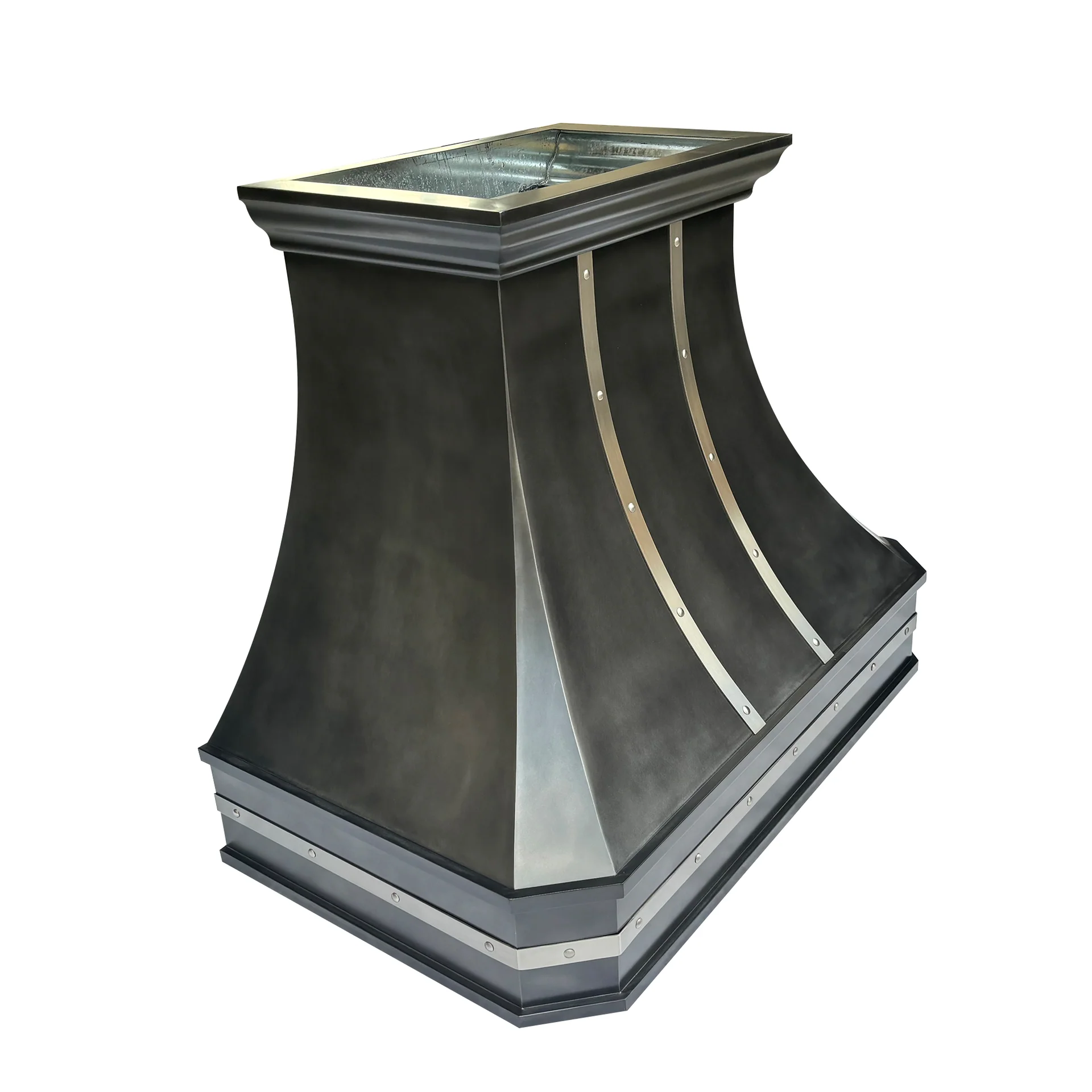 Zinc wall-mounted range vent hood 900 CFM
