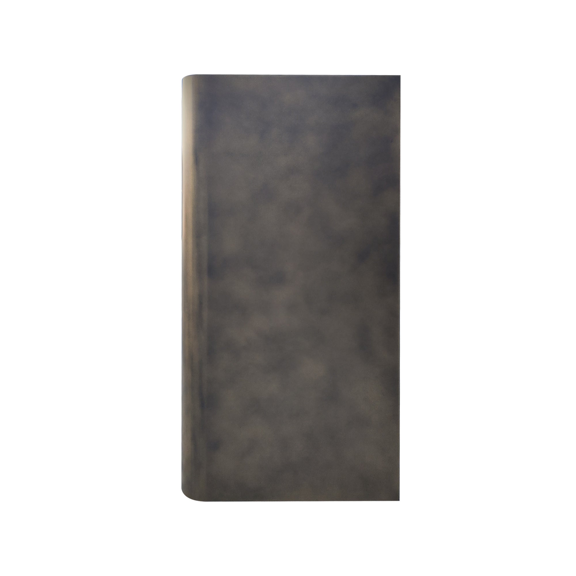 CKH aged patina brass range hood with sleek panels, showcasing timeless retro elegance in kitchen ventilation design.