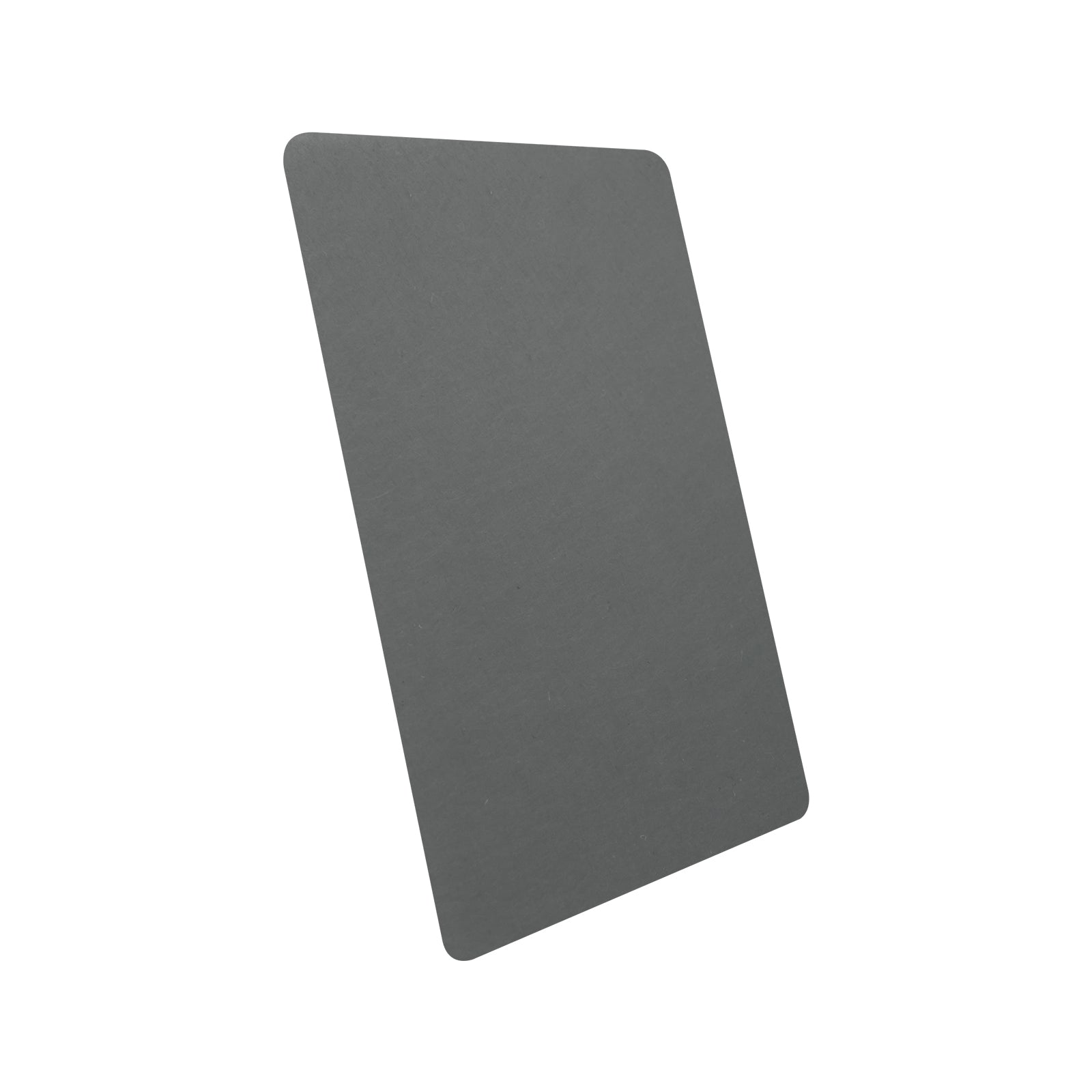 CKH natural zinc finish sample for range hoods, featuring authentic metallic texture.