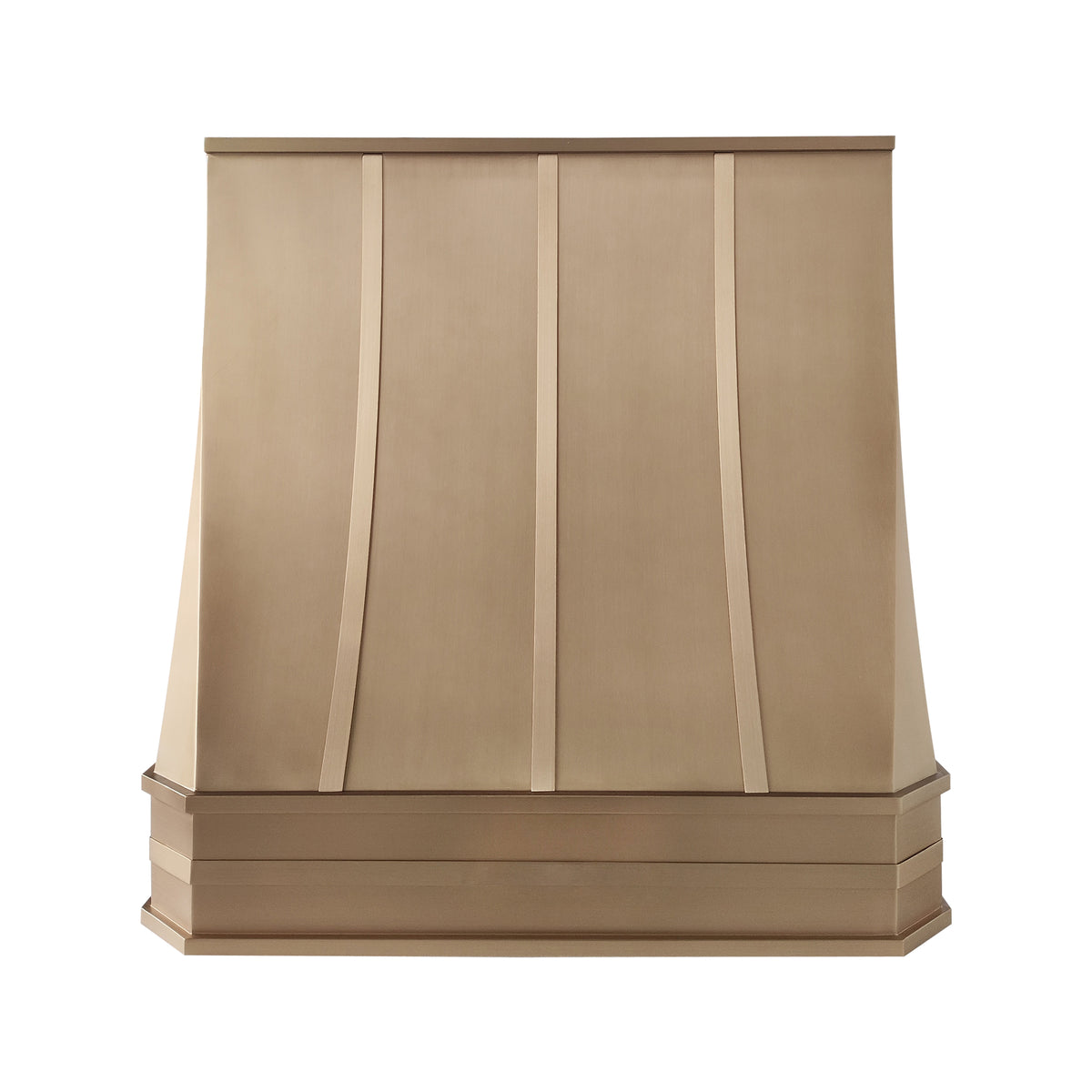 ckh custom brushed brass range hood