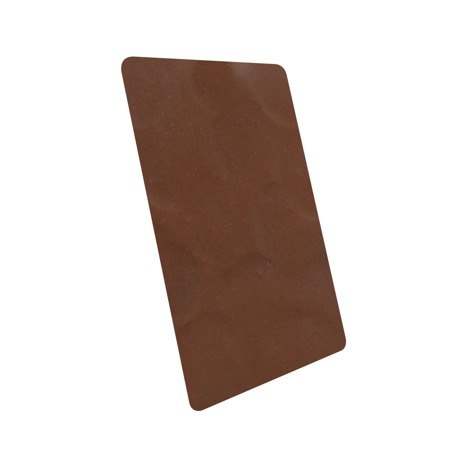 CKH fired copper light hammered finish sample for range hoods, featuring subtle textured elegance.