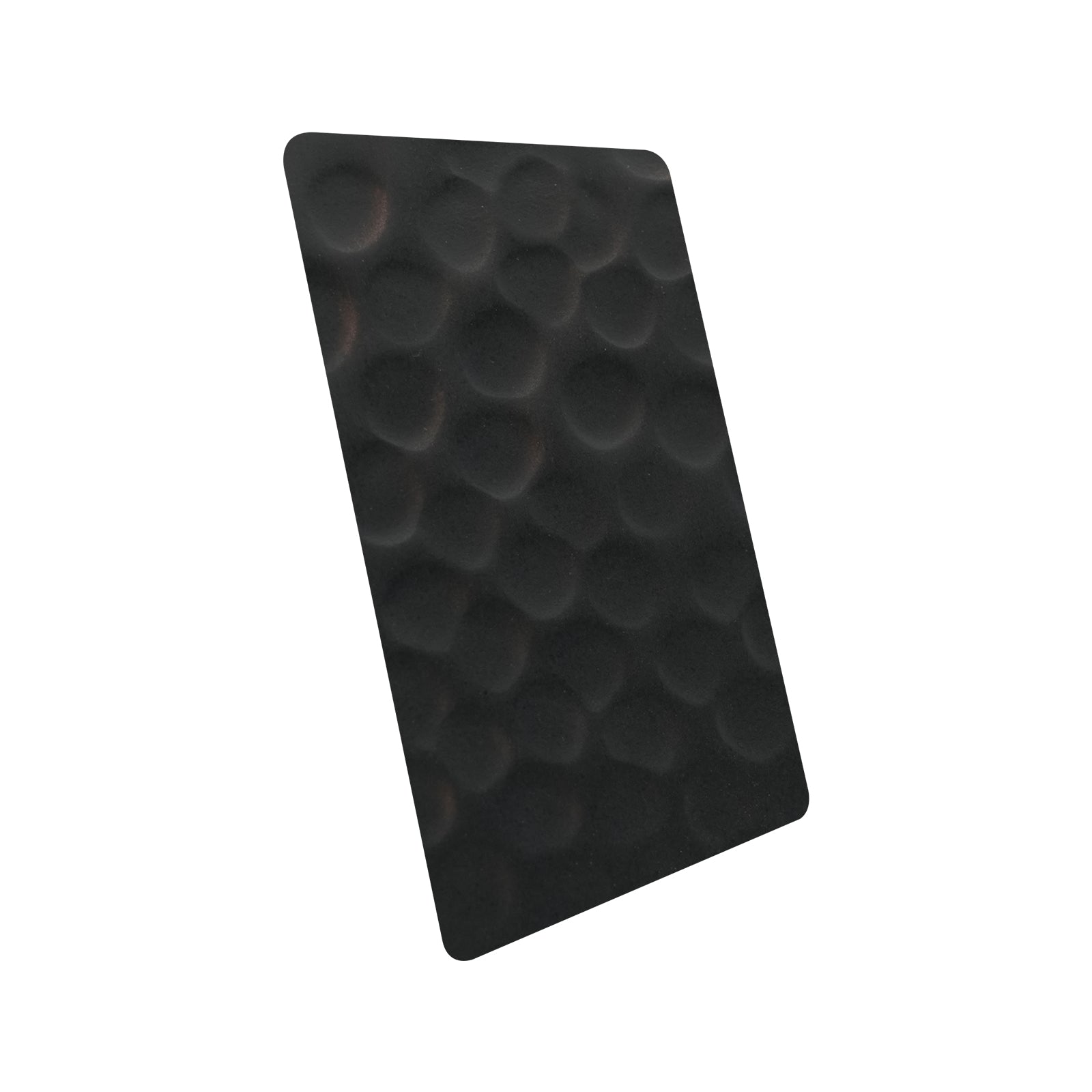 CKH oil-rubbed bronze copper beehive hammered finish sample for range hoods, featuring vintage deep textured luxury.