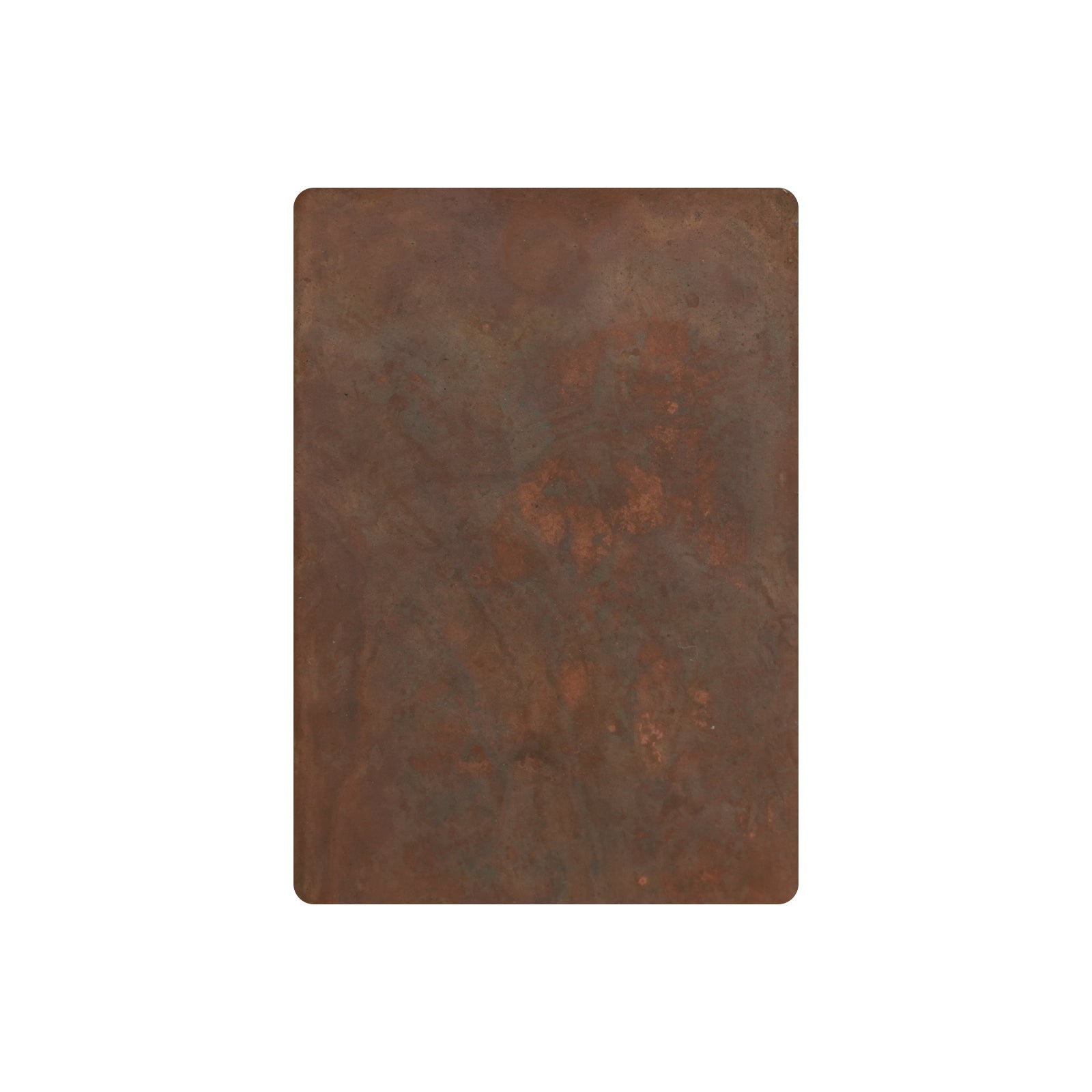 CKH vintage copper light hammered finish sample for range hoods, featuring subtle textured retro elegance.