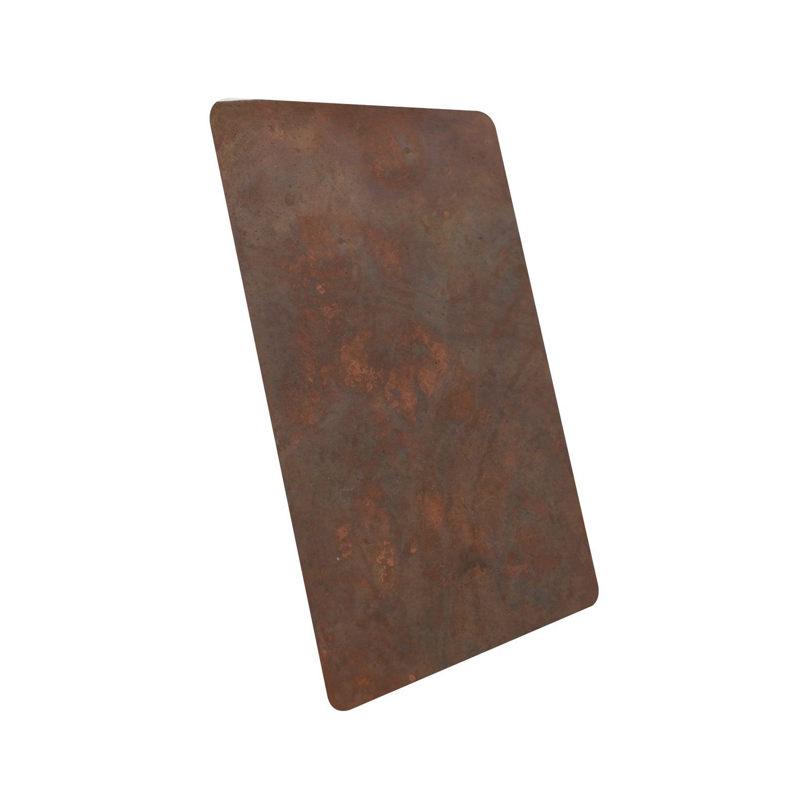 CKH vintage copper light hammered finish sample for range hoods, featuring subtle textured retro elegance.