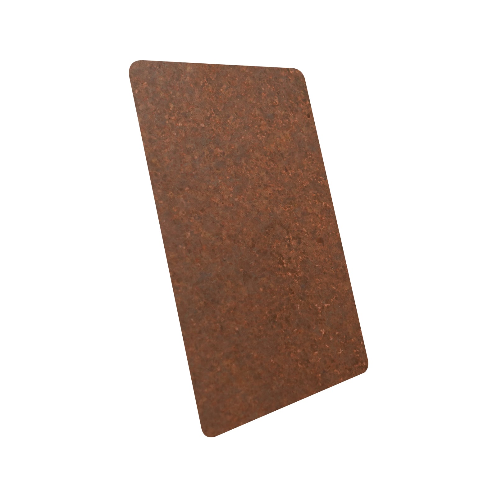 CKH vintage copper smooth finish sample for range hoods, featuring timeless retro metallic elegance.