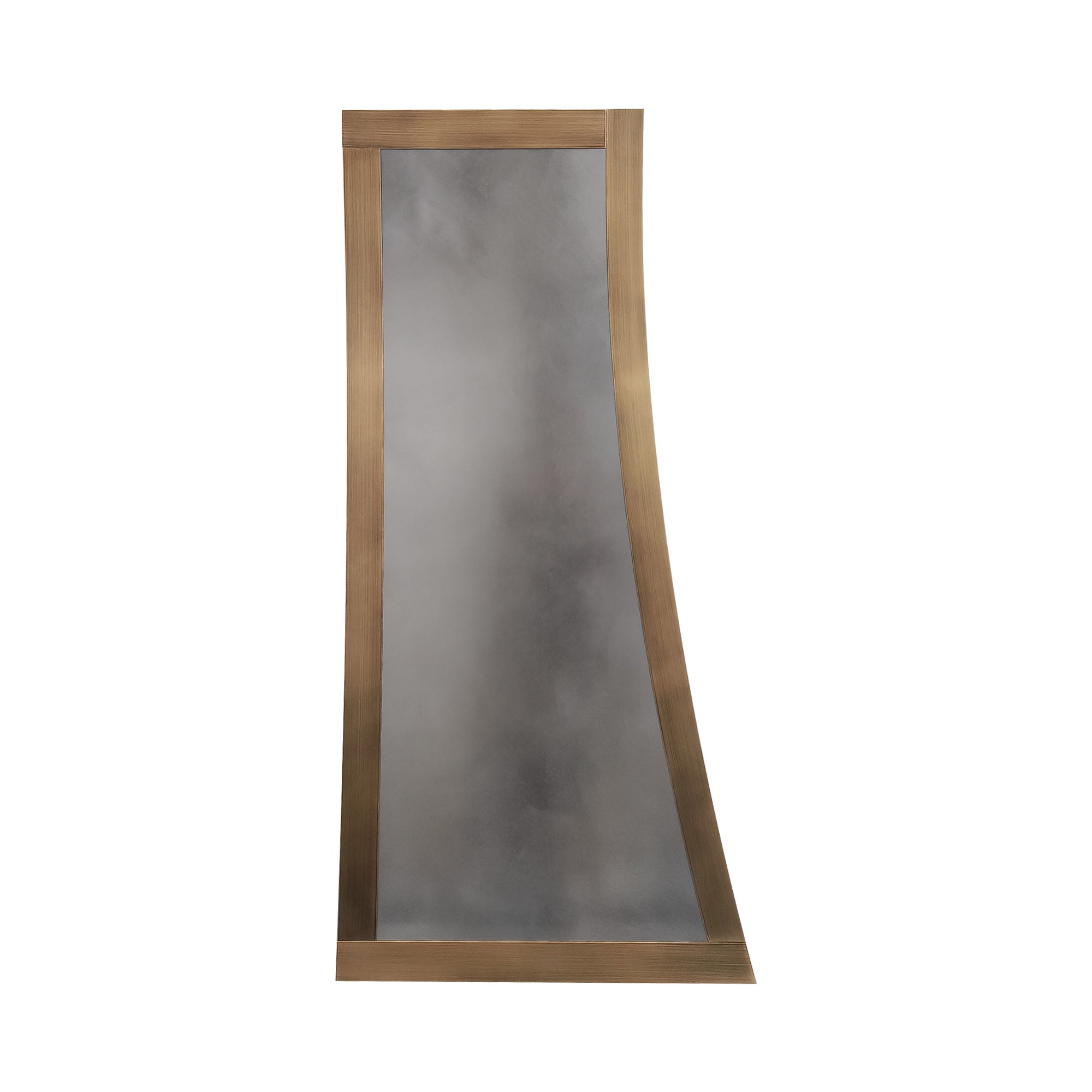 CKH vintage zinc range hood with brass accents, showcasing classic kitchen ventilation design.