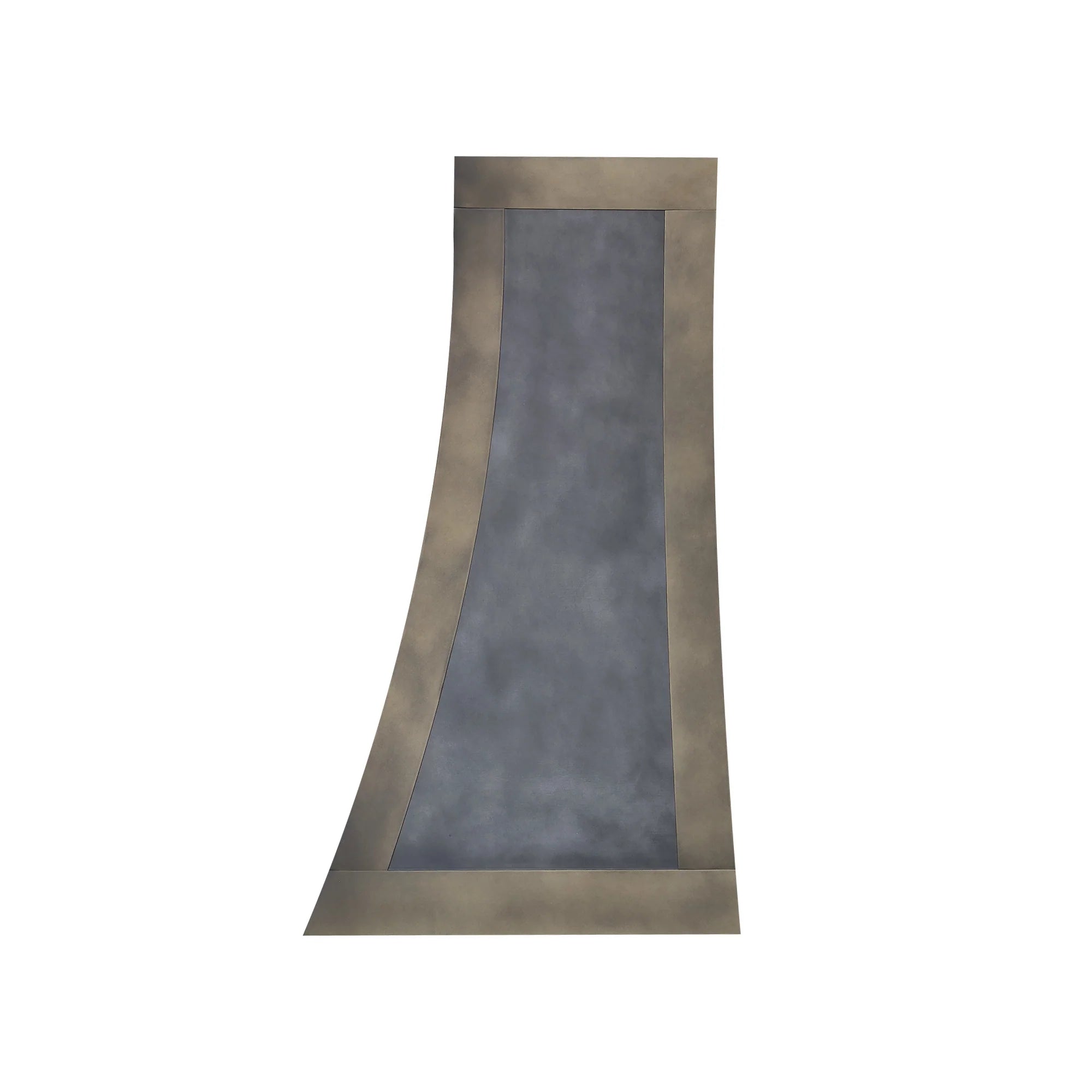 CKH vintage zinc range hood with bronze accents, showcasing timeless vintage kitchen ventilation design.