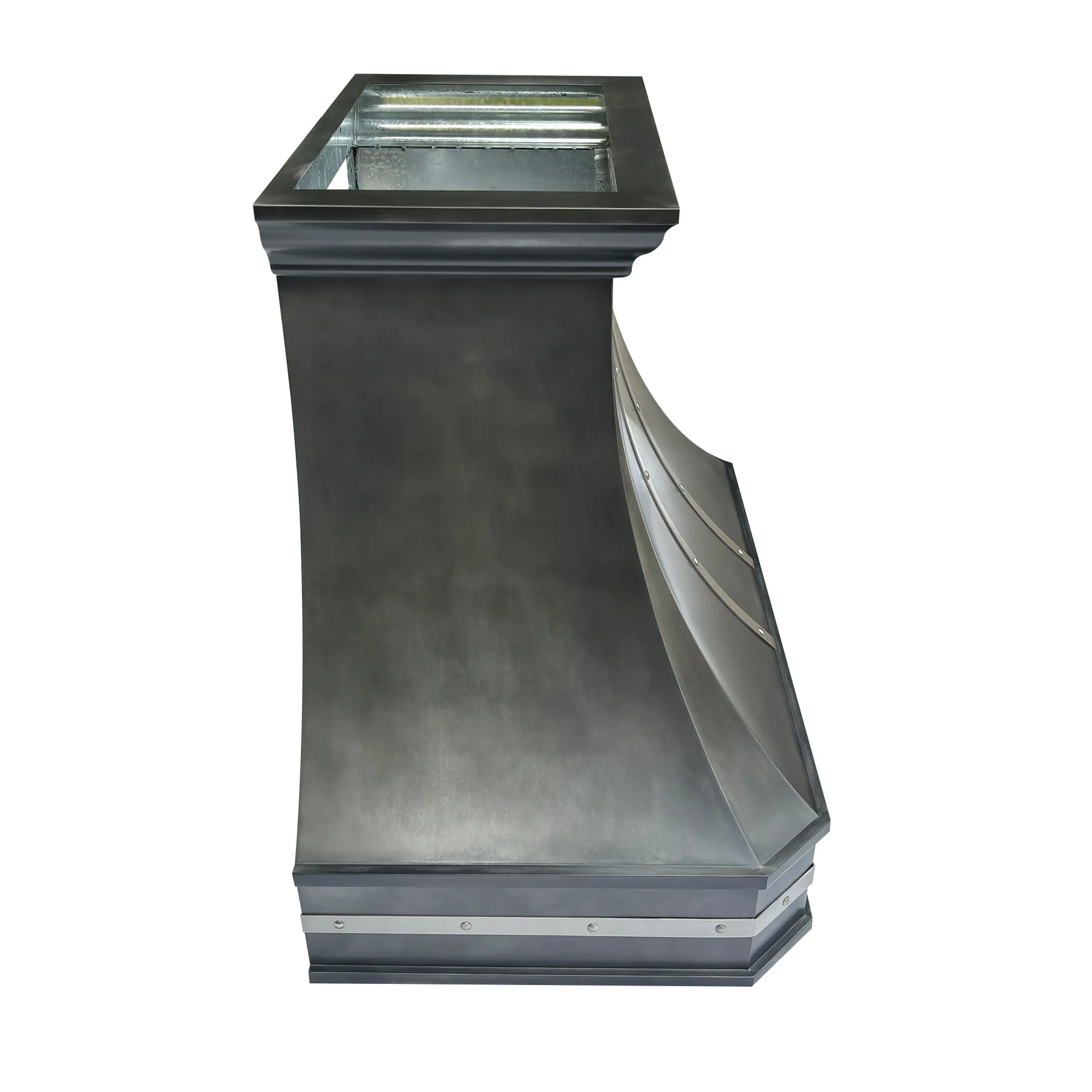 Zinc wall-mounted range vent hood 900 CFM