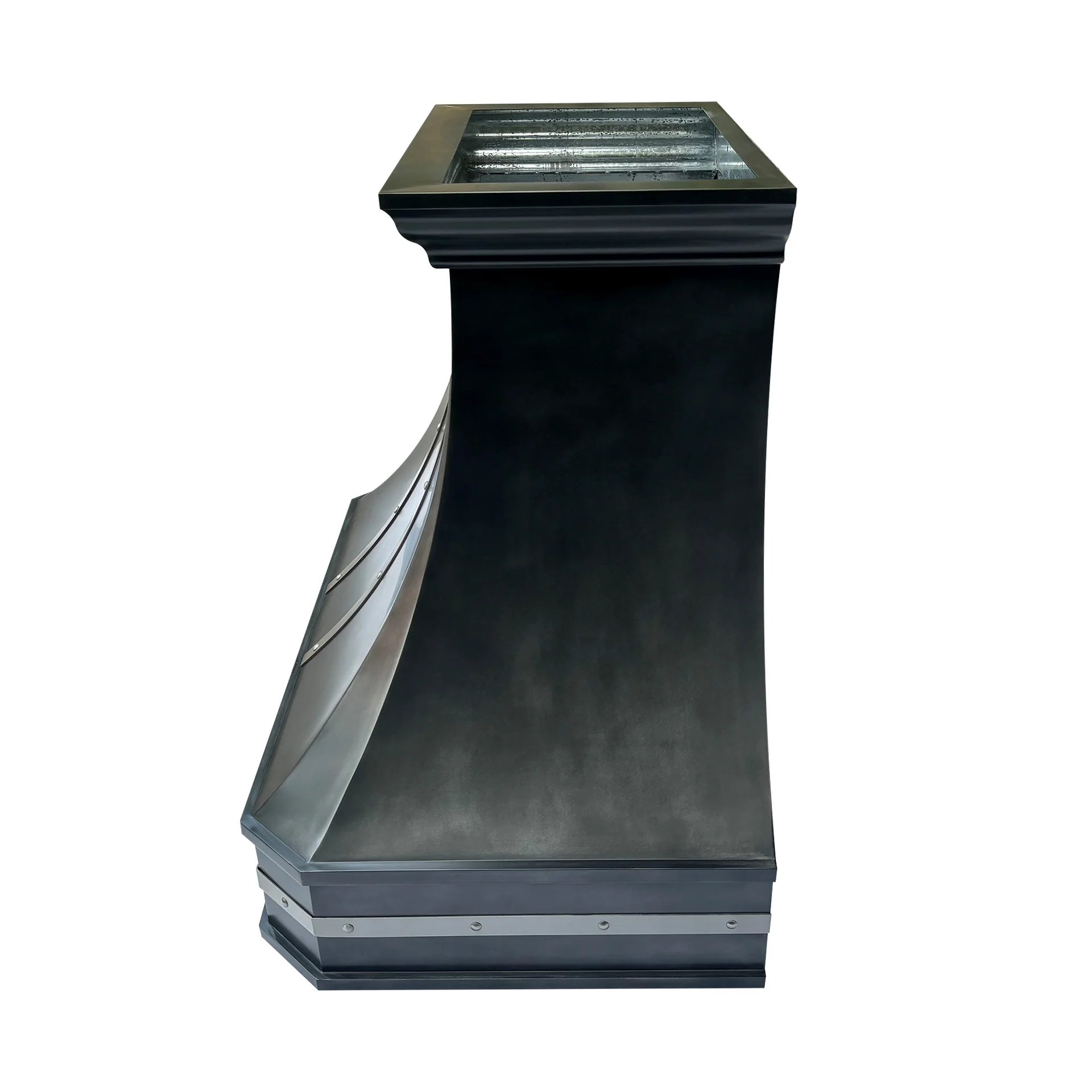 Zinc wall-mounted range vent hood 900 CFM