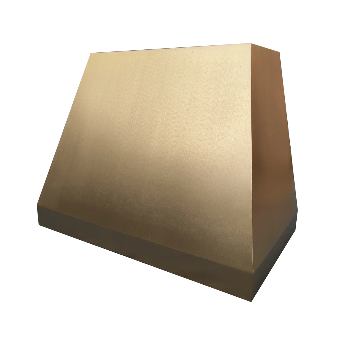 modern custom brushed kitchen range hood