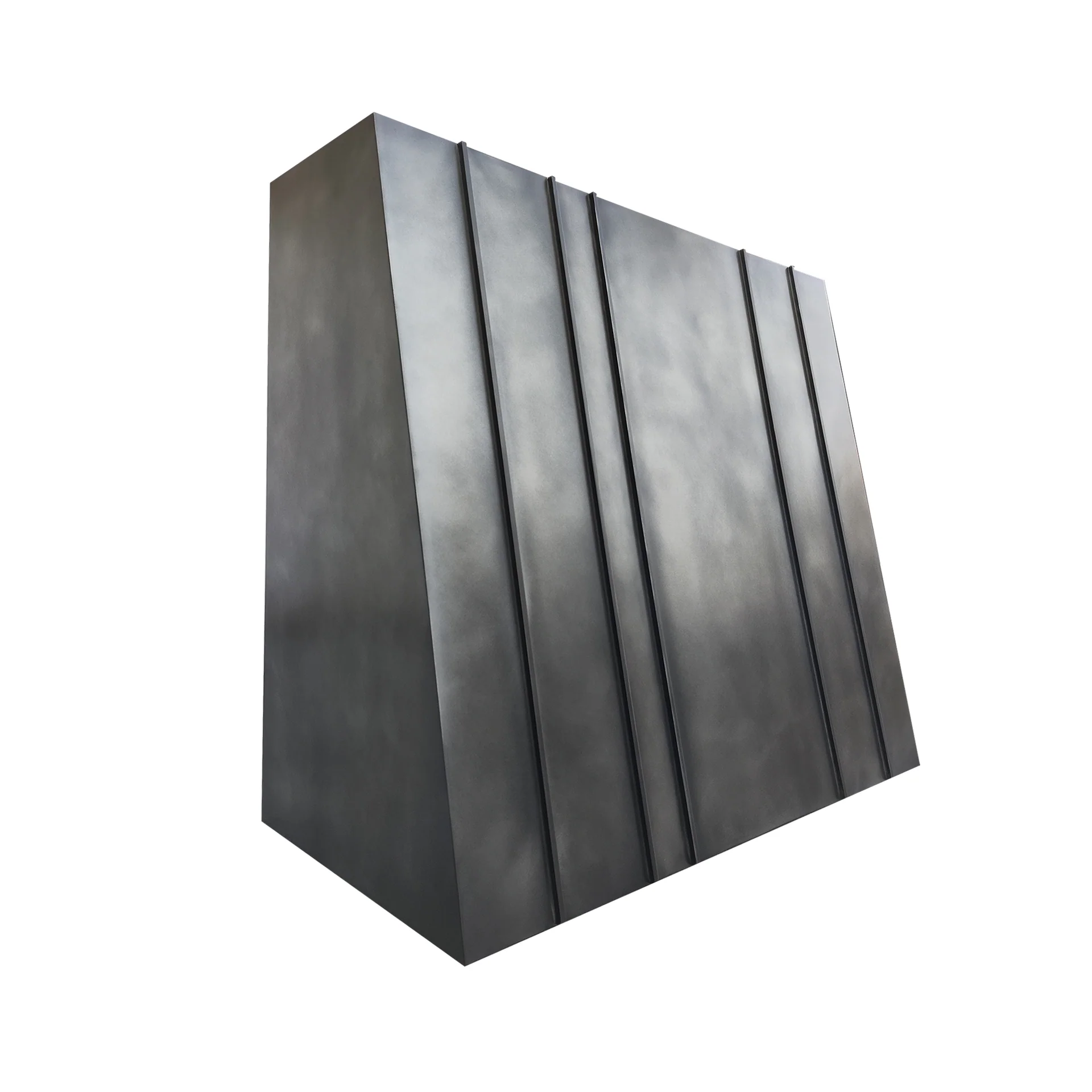 Zinc range hood kitchen wall-mount