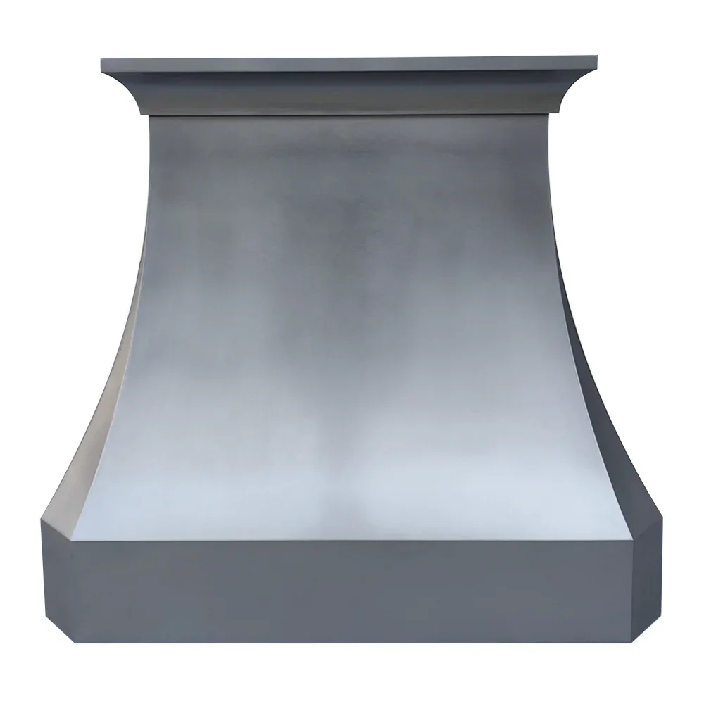 custom zinc wall-mounted range hood 