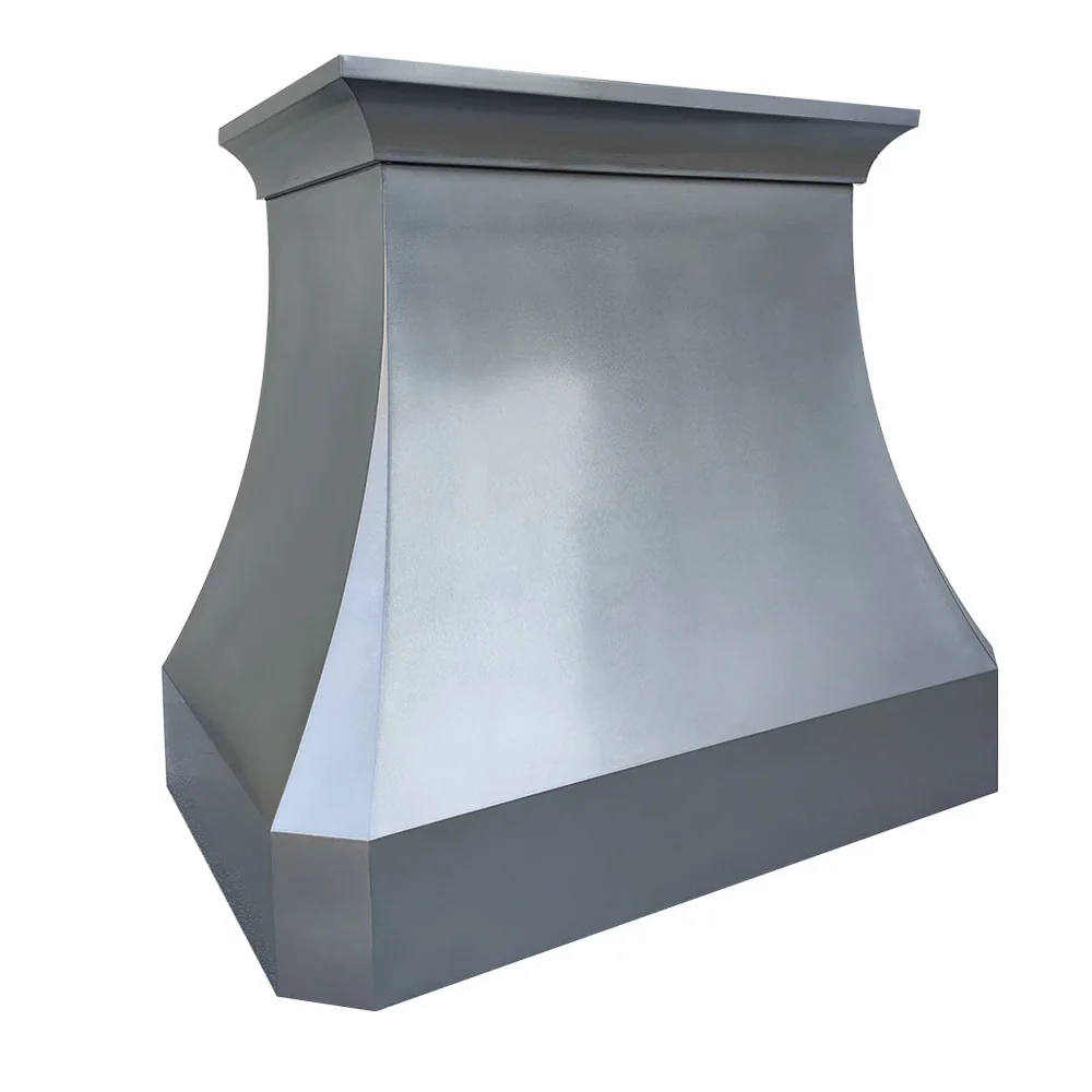 Zinc wall-mounted built in range hood 900 CFM touch control